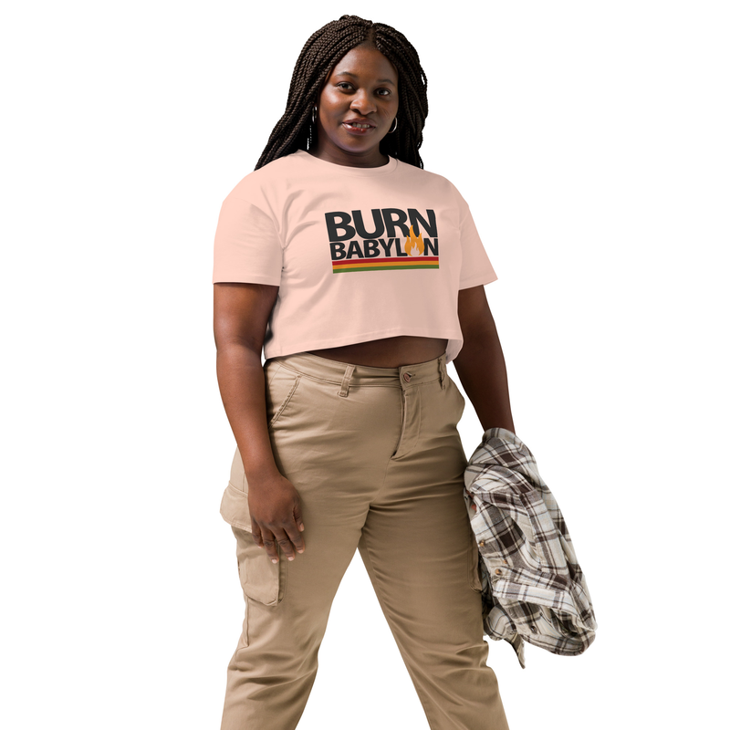 Burn Babylon Women’s crop top – Image 5