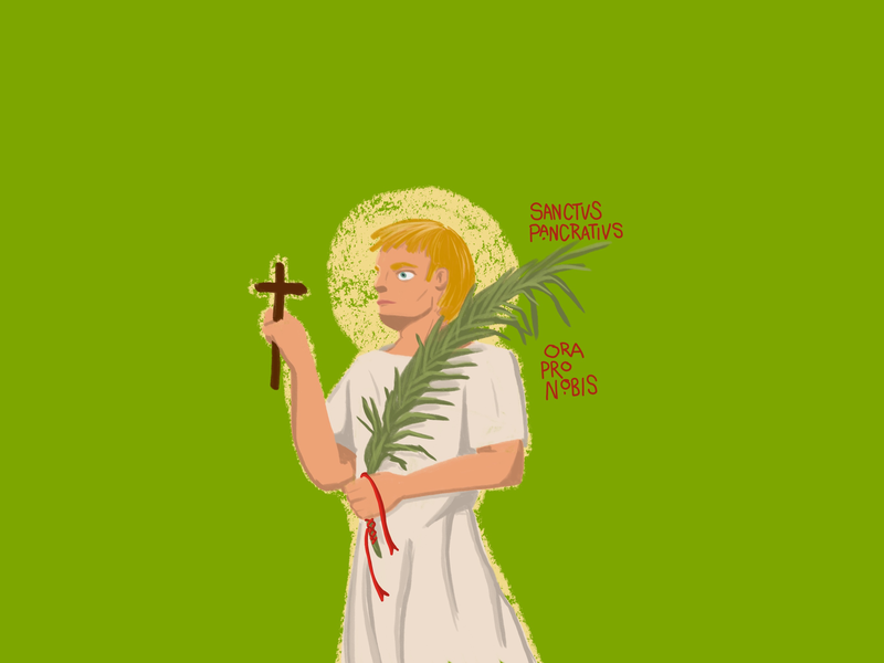 St. Pancras, Patron of Altar Servers Canvas Print — view 1