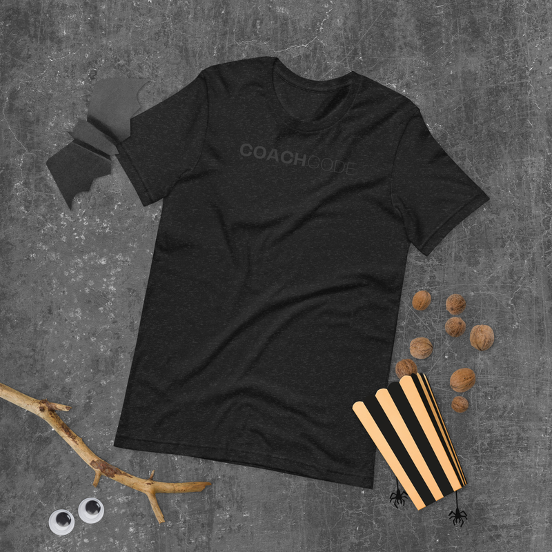 Black on Black Coach Code Logo Unisex t-shirt