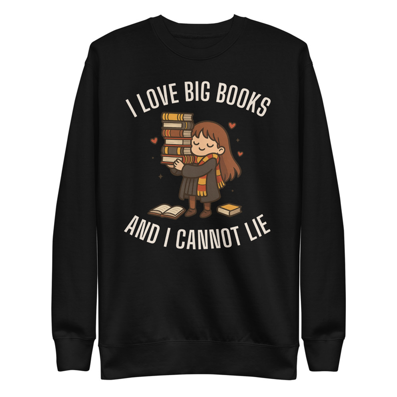 I Love Big Books & I Cannot Lie Unisex Premium Sweatshirt