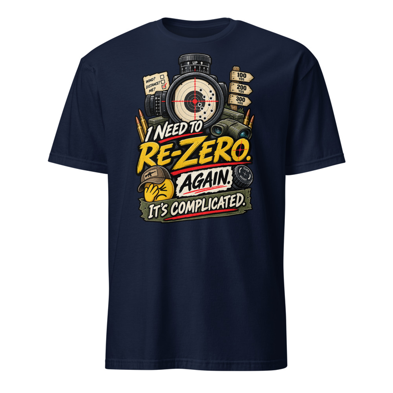 Re-Zero Short-Sleeve Unisex T-Shirt – 3XL, Navy