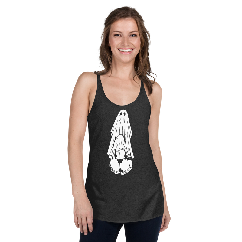 Women's Racerback - Ghost Booty Graphic Tank 