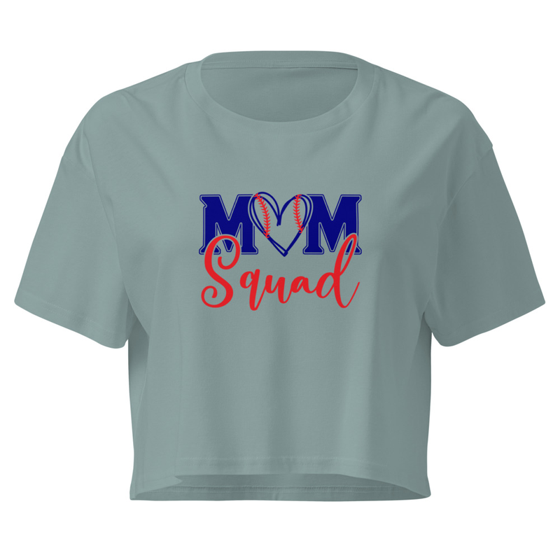 Mom Squad - Crop Top – S, Mineral