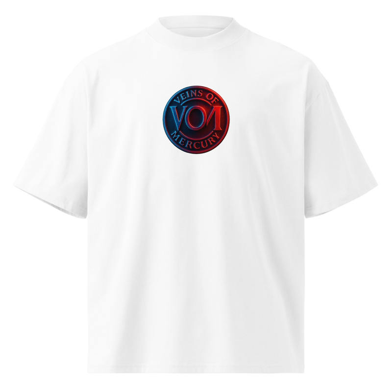 Unisex organic oversized high neck t-shirt