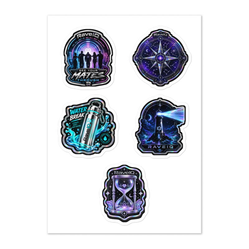 Festival Care — Sticker Pack 01 — actual Printful product mockup