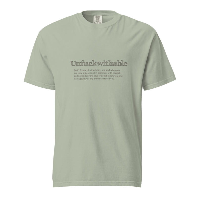 Vintage "Unfuckwithable" Tee | Sage Green