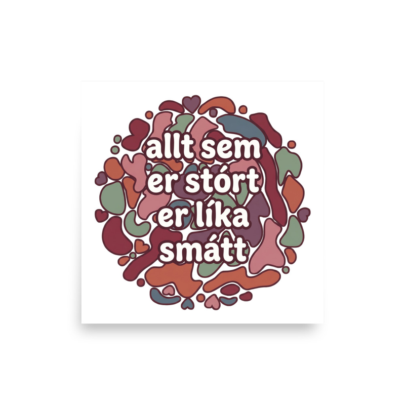 allt sem er stórt er líka smátt – white
