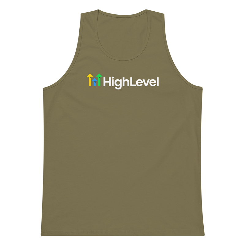 Premium HighLevel Tank Top – S, Military Green