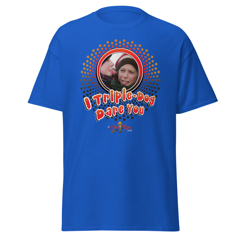 I Triple-Dog Dare You T-Shirt | A Christmas Story Family™ – S, Royal
