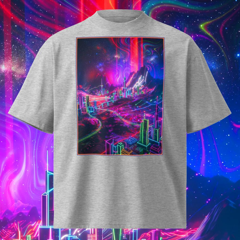 Space Rock Neon City - Space Rock Neon City / Heather Grey / S