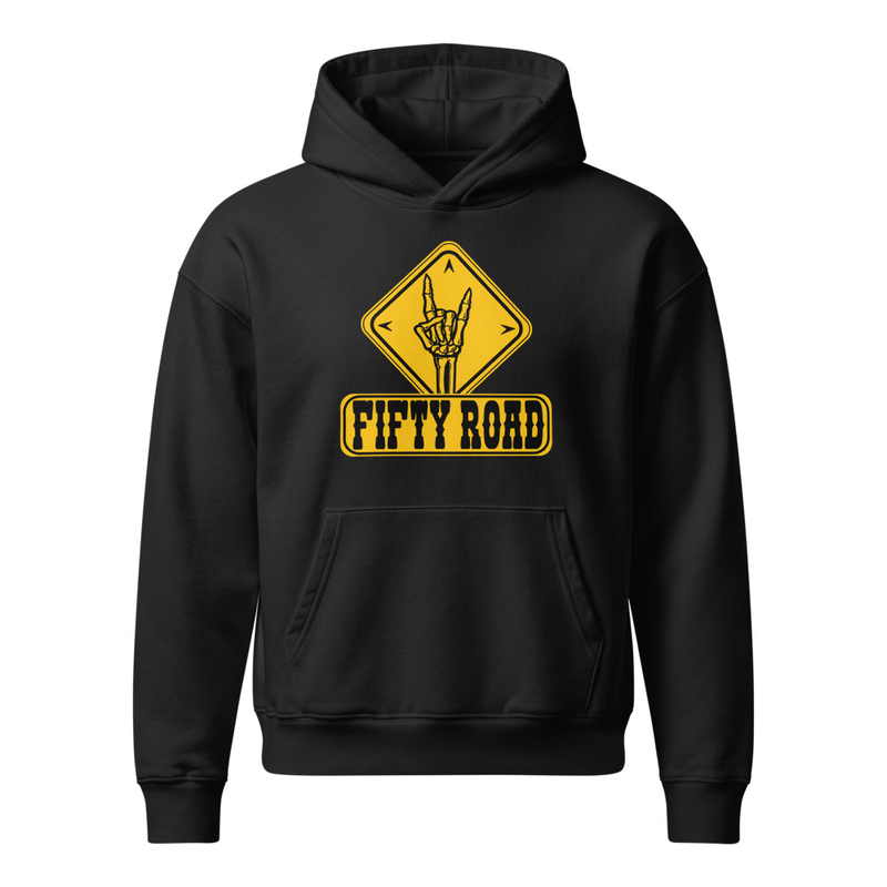 Fifty Road - Unisex relaxed mid-weight hooded sweatshirt