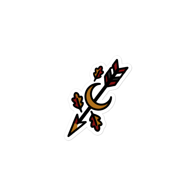 Tattoo Flash Diagonal Sticker (Artist Series) mockup