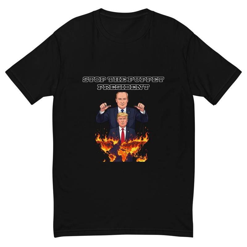 Puppet president-Short Sleeve T-shirt fitted  back