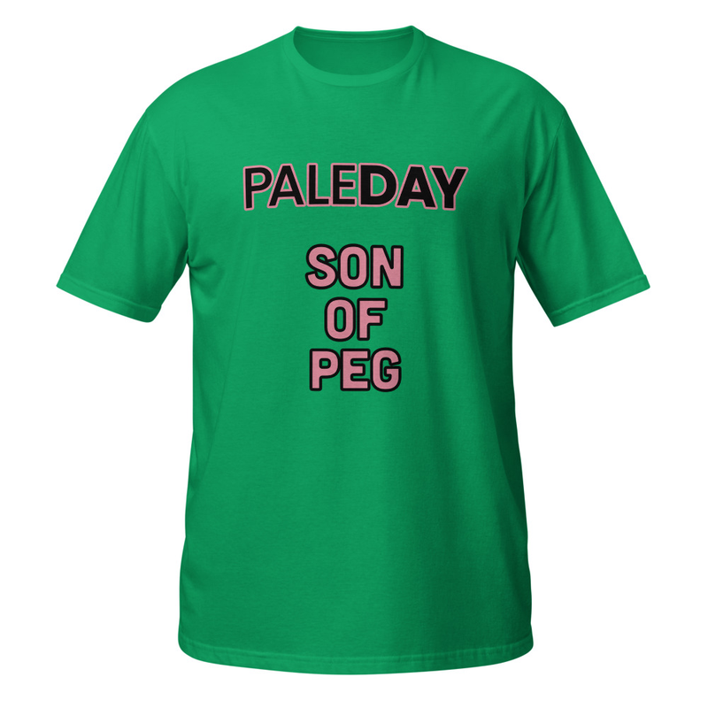 PaleDAY Son-of-Peg Unisex T-Shirt with pink/black logo