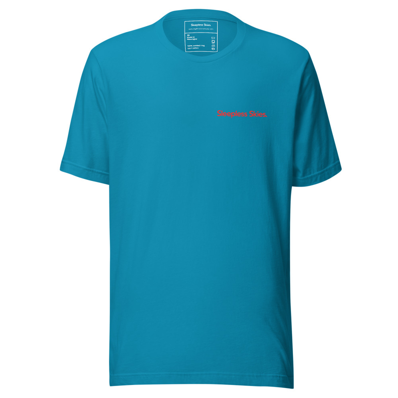 Sleepless Skies Red Comfort T – M, Aqua