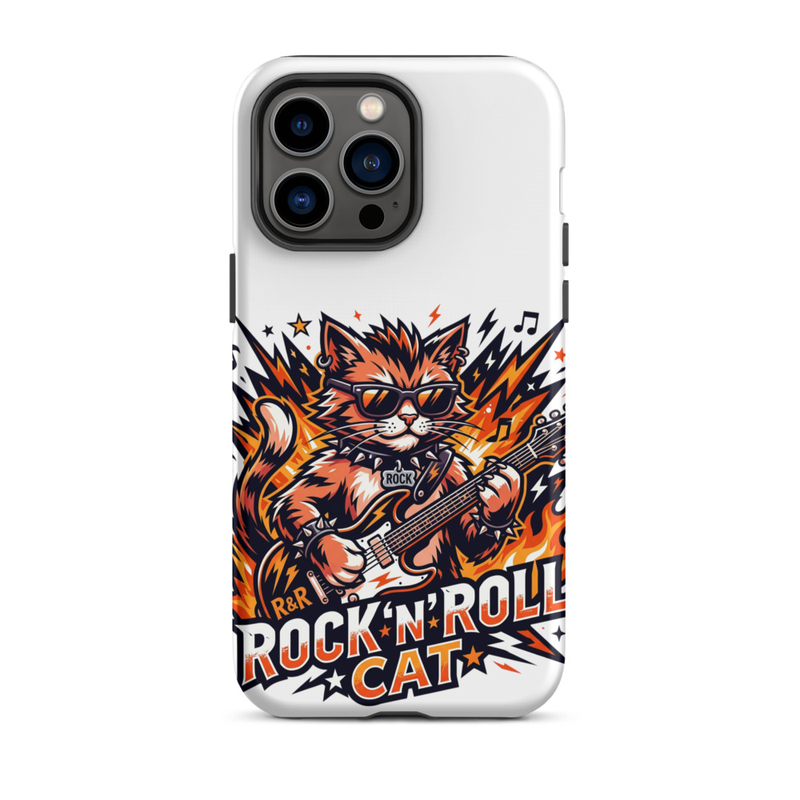 Tough Case for iPhone®: Rock N Roll Cat