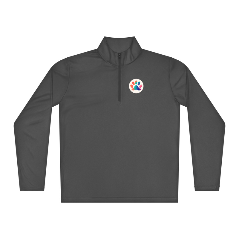 Lightweight quarter-zip pullover – XL, Iron Grey