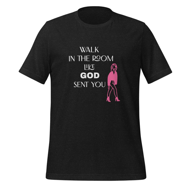 Walk in the Room t-shirt – S, Black Heather