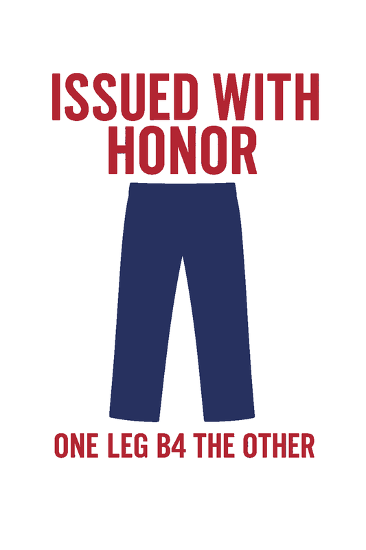 Issued With Honor T-Shirt Back