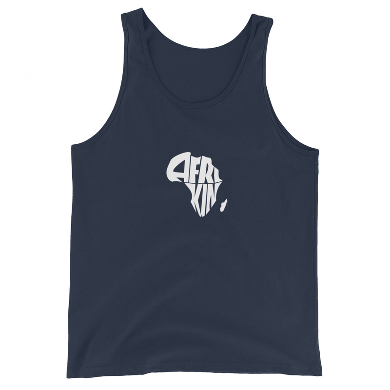 AfriKin Nation Wht Tank Top