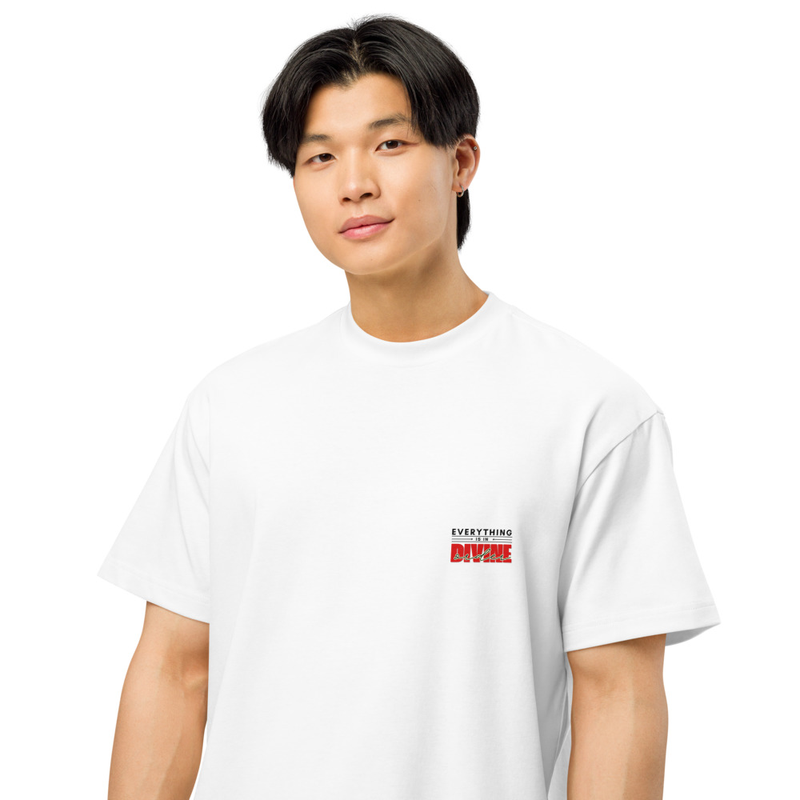 DIVINE ORDER box tee – XL, White