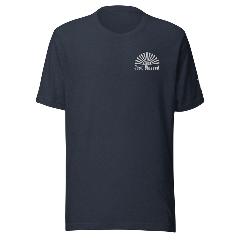 Just Blessed T-shirt – S, Heather Navy