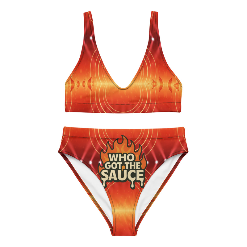 Who Got The Sauce high-waisted bikini