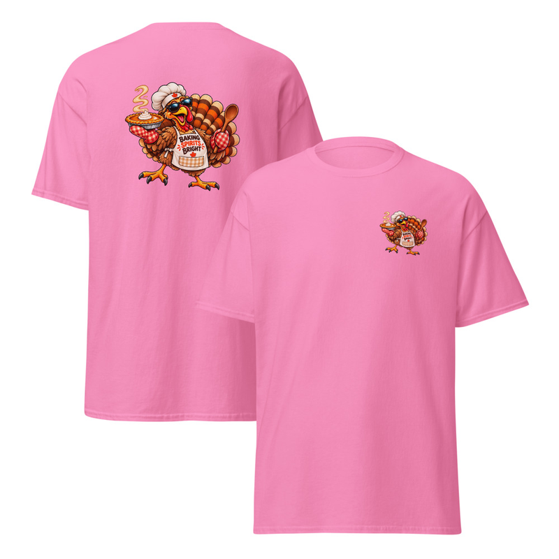 Festive Baking Turkey Unisex classic tee – S, Azalea