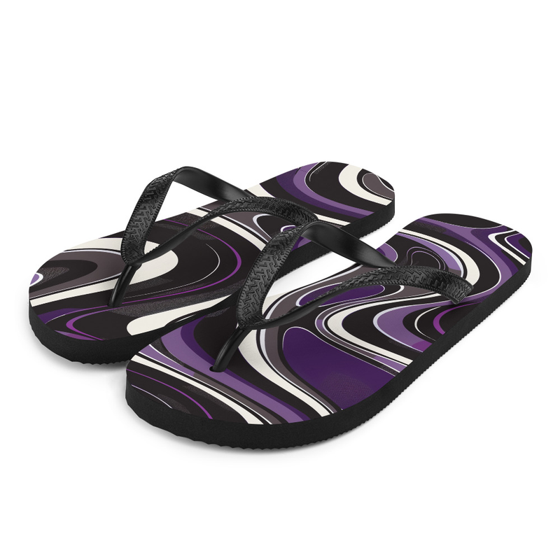 Funky Purple Flip-Flops Outdoor and House Slippers