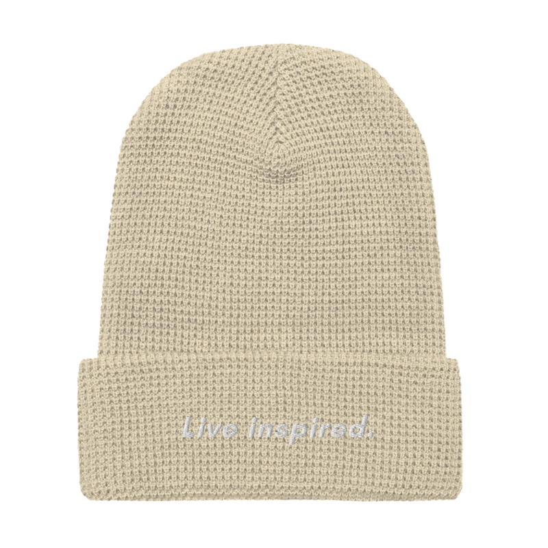 Live Inspired Waffle beanie – One size, Birch