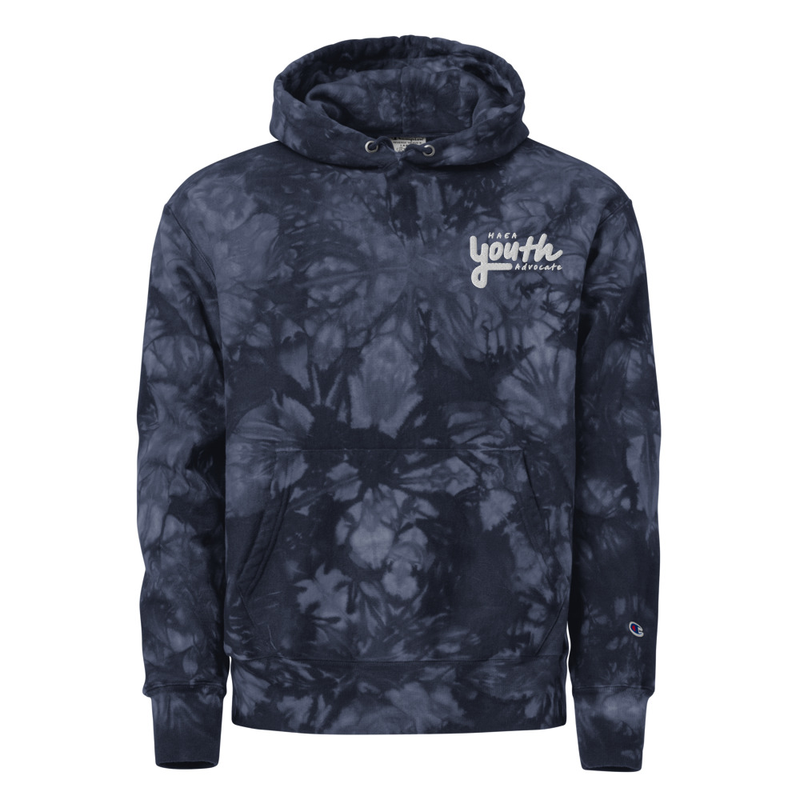 Apparel - HAEA Youth Advocate Unisex Champion tie-dye hoodie