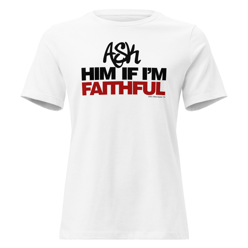 Faithful Woman - Ladies Relaxed T-Shirt – XL, White