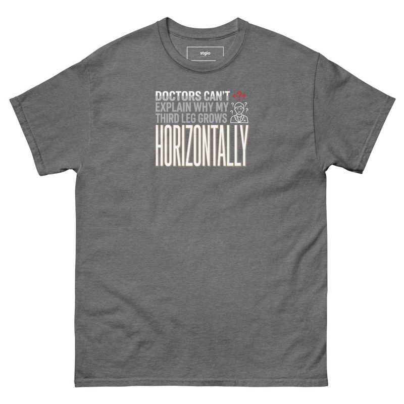 Dr can't explain Unisex classic tee – S, Graphite Heather