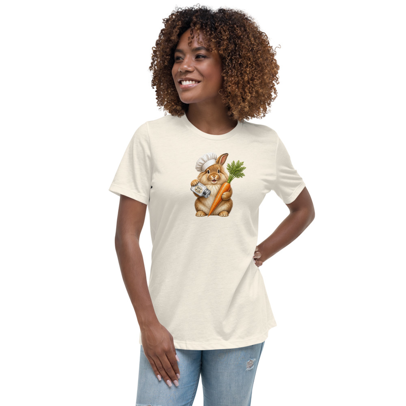 Lionhead Rabbit Chef Women's Relaxed T-Shirt | Huminion