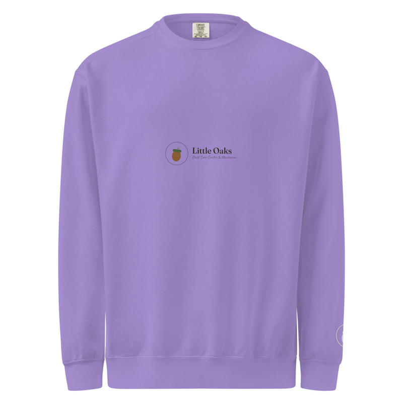 Unisex garment-dyed sweatshirt