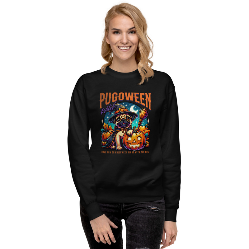 Unisex Premium Sweatshirt: Pugoween