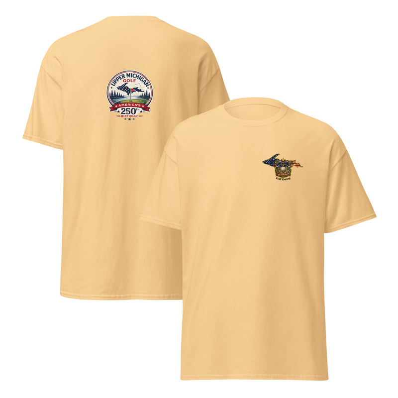 Alger County veteran's Golf Outing Logo #6 Unisex classic tee – S, Yellow Haze