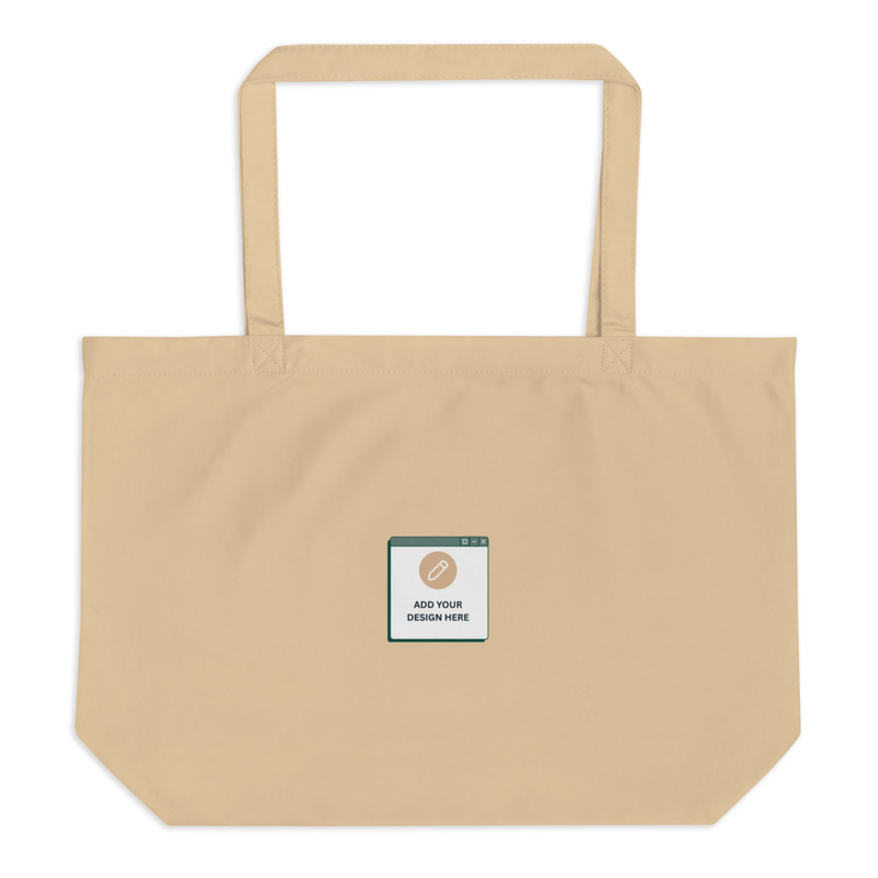 Large organic tote bag
