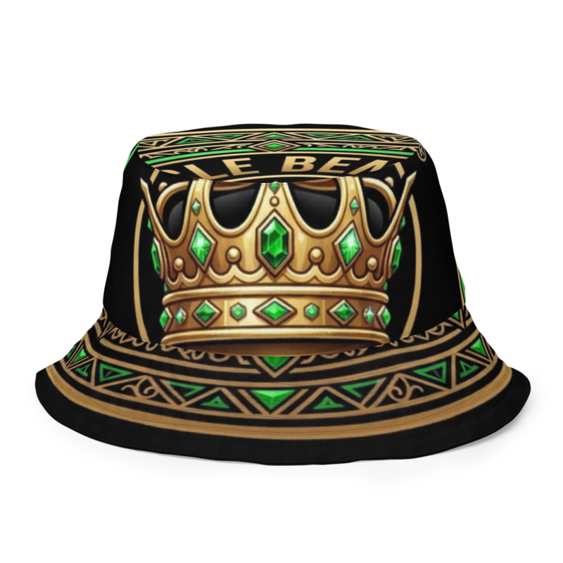 Uncle Benny ® Crane Crown Bucket Hat All-Over Print Reversible Neon Green EST. 2020