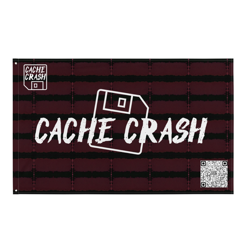 Cache Crash logo rave flag 2