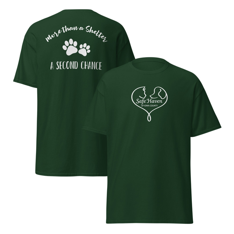 SHIC - Second Chance T-Shirt Unisex – S, Forest Green