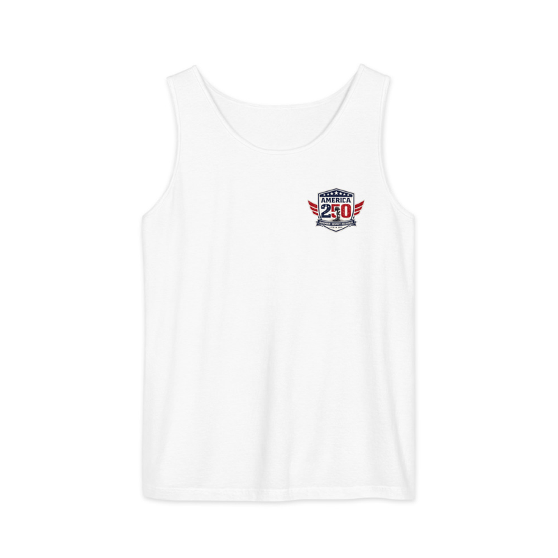 America 25 #1 Unisex garment-dyed tank top – XS, White