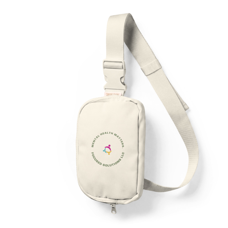 "Mental Health Matters" Unisex Sling Bag – One size, Ivory
