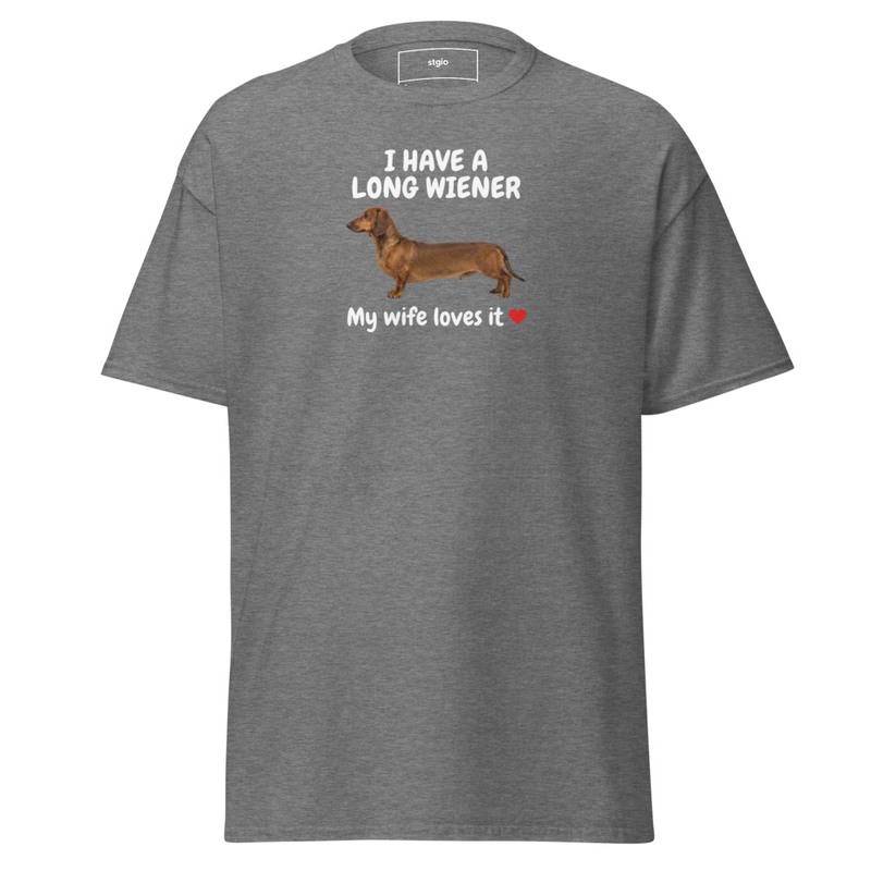 Long Wiener classic tee – XL, Graphite Heather