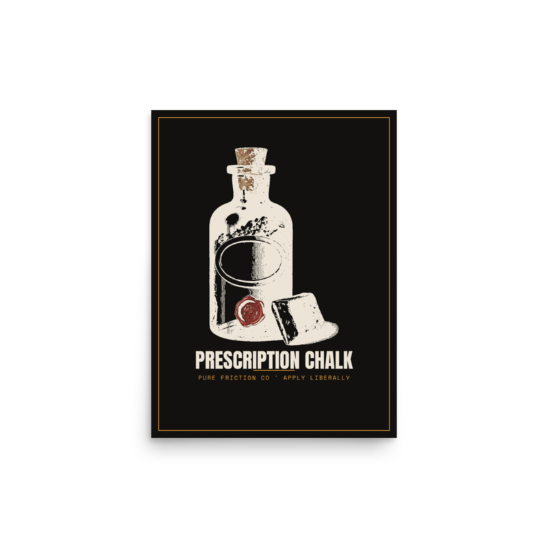 Prescription Chalk Poster mockup