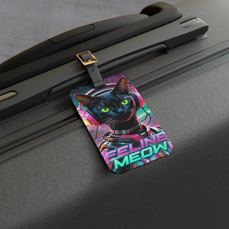 Feline Luggage tag