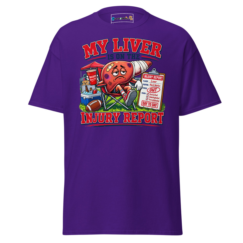 'My Liver is on the Injury Report' Classic Tee