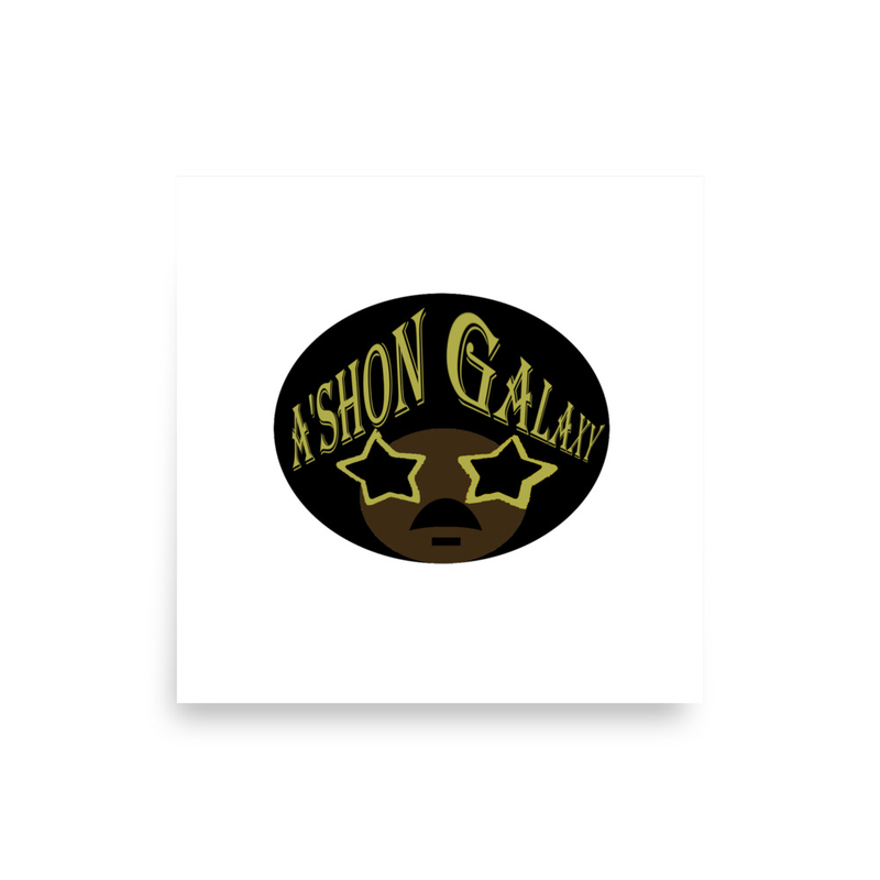 A'shon Galaxy Logo Poster