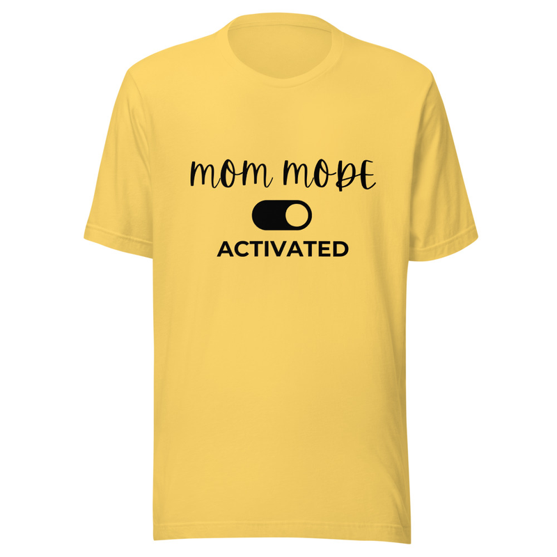 Mom Mode Activated - Light Tone – S, Yellow