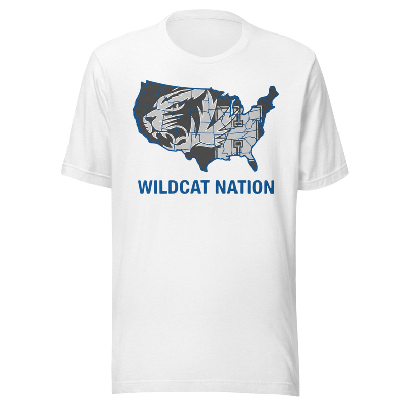 Wildcat Nation Unisex t-shirt – L, Solid White Blend
